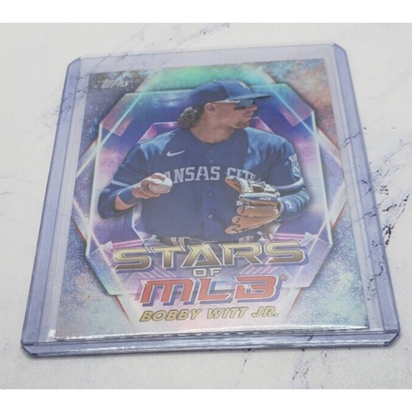2023 Topps Series 1 Stars Of MLB #SMLB-17 Bobby Witt Jr Kansas City Royals - Picture 3 of 4